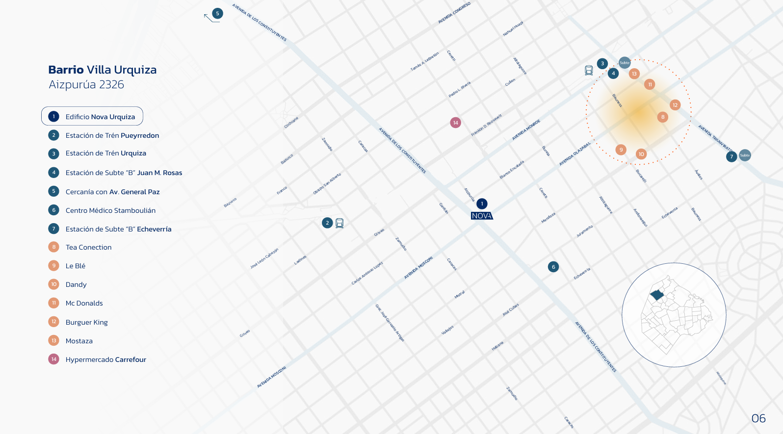 Mapa de ubicación Villa Urquiza - Aizpurúa 2326
